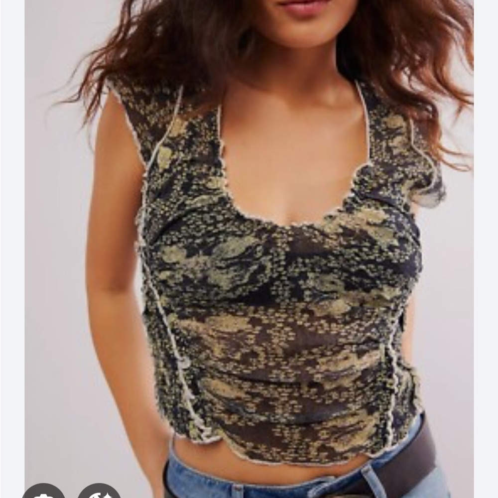 Free People Oh My Baby Tee